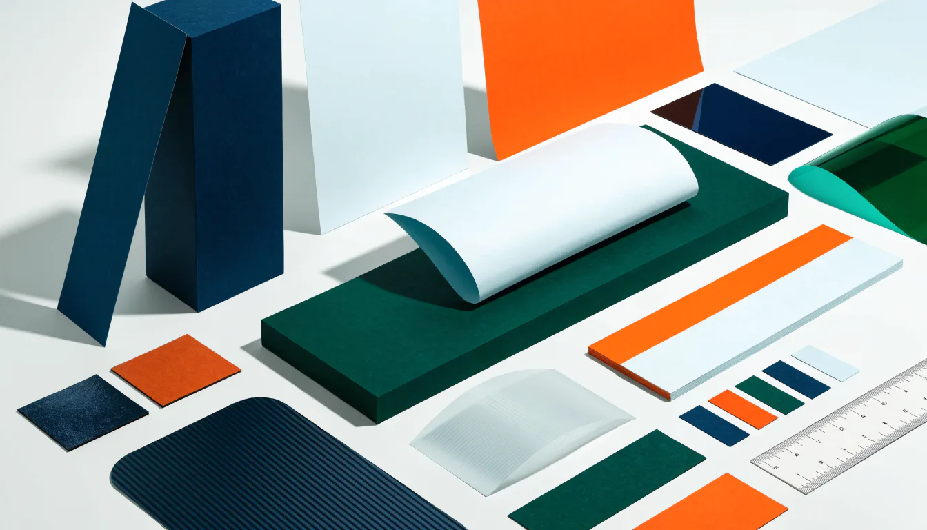 Konzeptionelles Arbeitsmaterial für eine visuelle Markenentwicklung